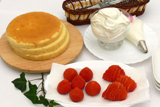 デコレーションケーキの材料